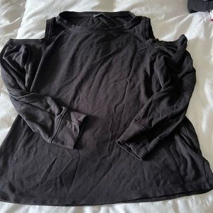 Gibson cold shoulder black long sleeve